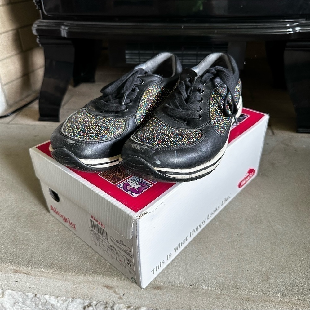 Alegria Cindi walking shoe rainbow black EU 37, US 7/7.5